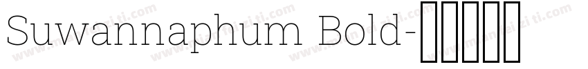 Suwannaphum Bold字体转换